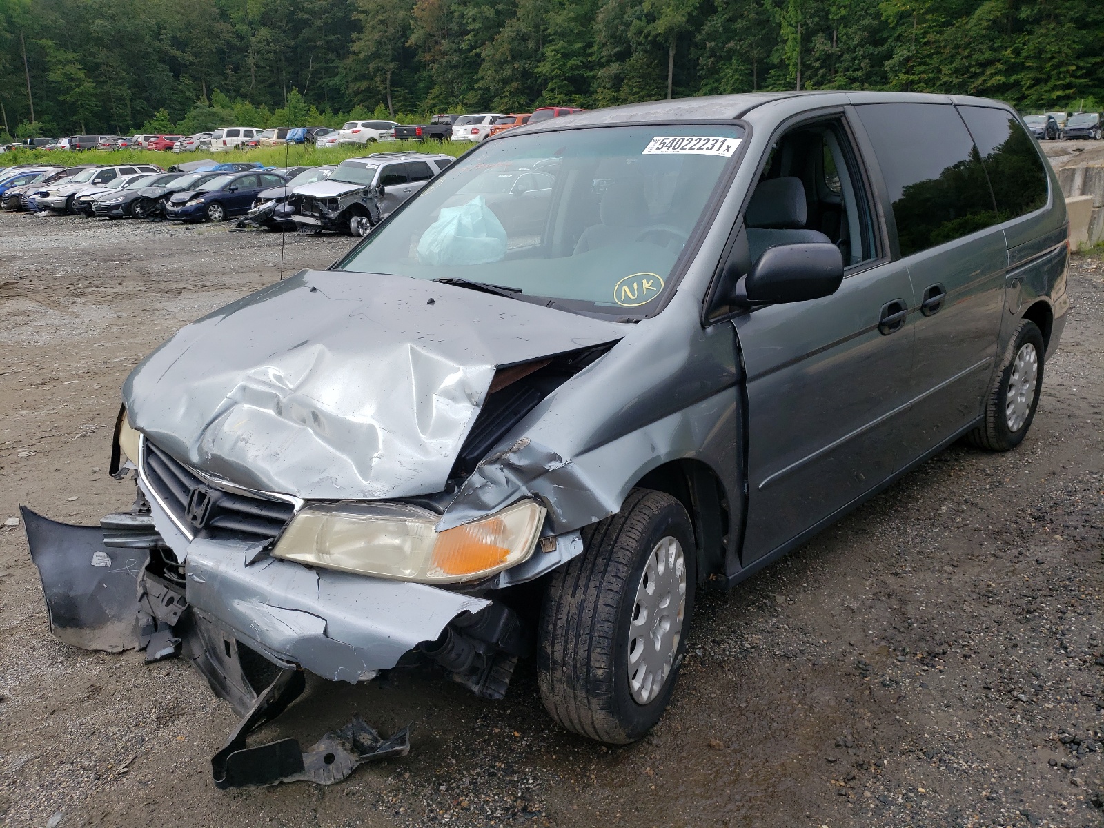 Photo 2 from auction – 2002 HONDA ODYSSEY LX with VIN 2HKRL18542H559948
