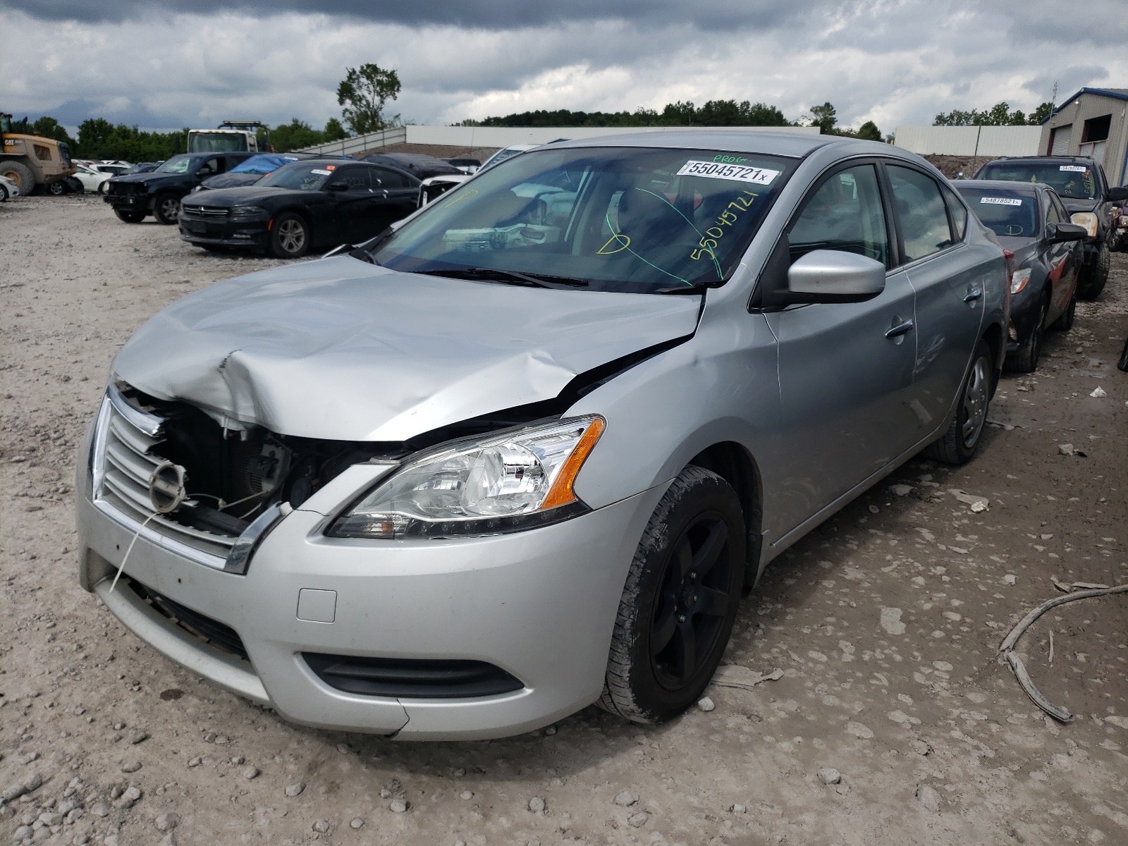 Photo 2 from auction – 2015 NISSAN SENTRA S with VIN 3N1AB7AP9FL651175