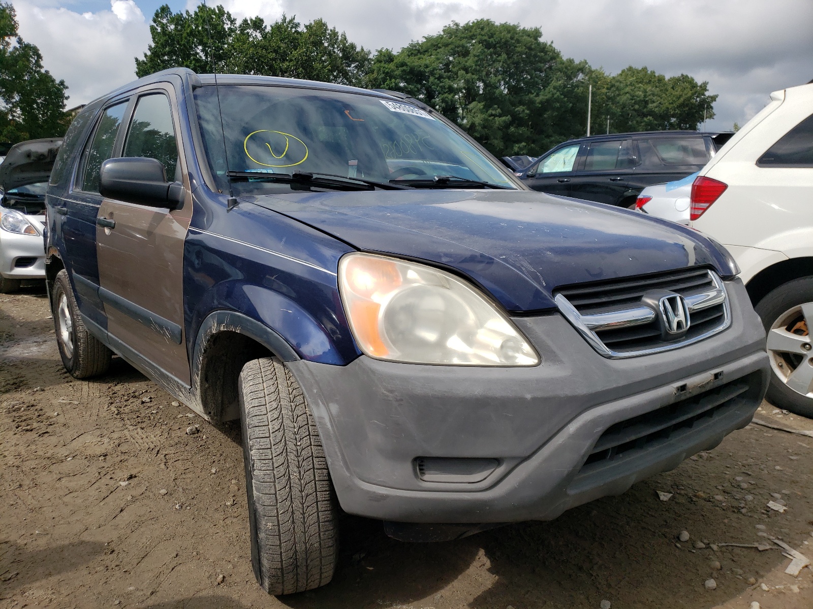 Photo 1 from auction – 2002 HONDA CR-V LX with VIN JHLRD68432C016607