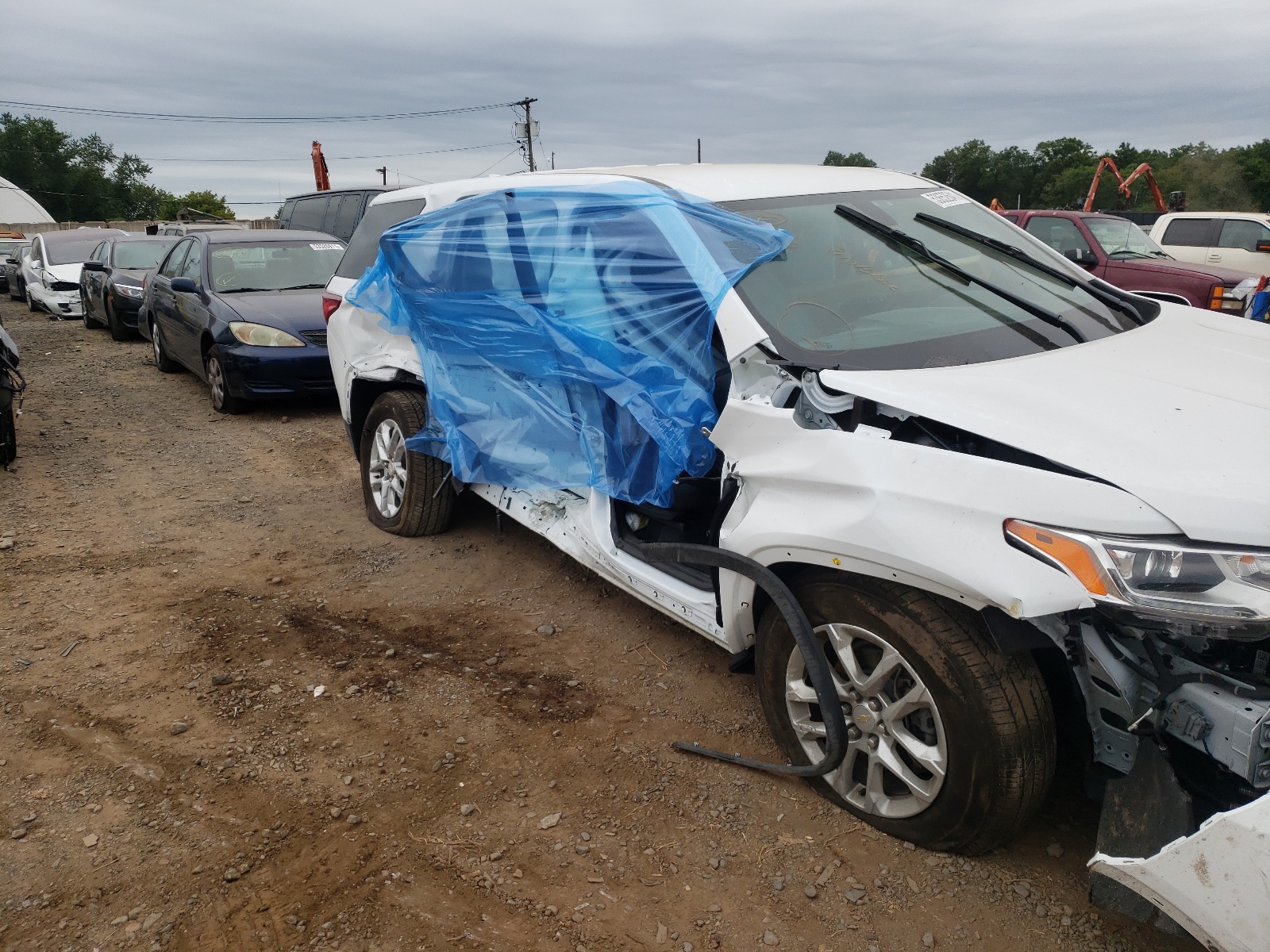 Photo 9 from auction – 2021 CHEVROLET TRAVERSE L with VIN 1GNERFKW2MJ148531