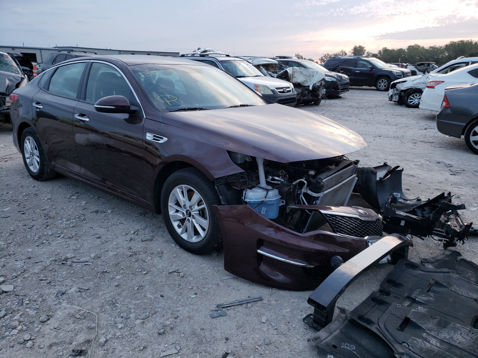 KIA OPTIMA LX 2017 with VIN 5XXGT4L33HG135261 - Photo from auction