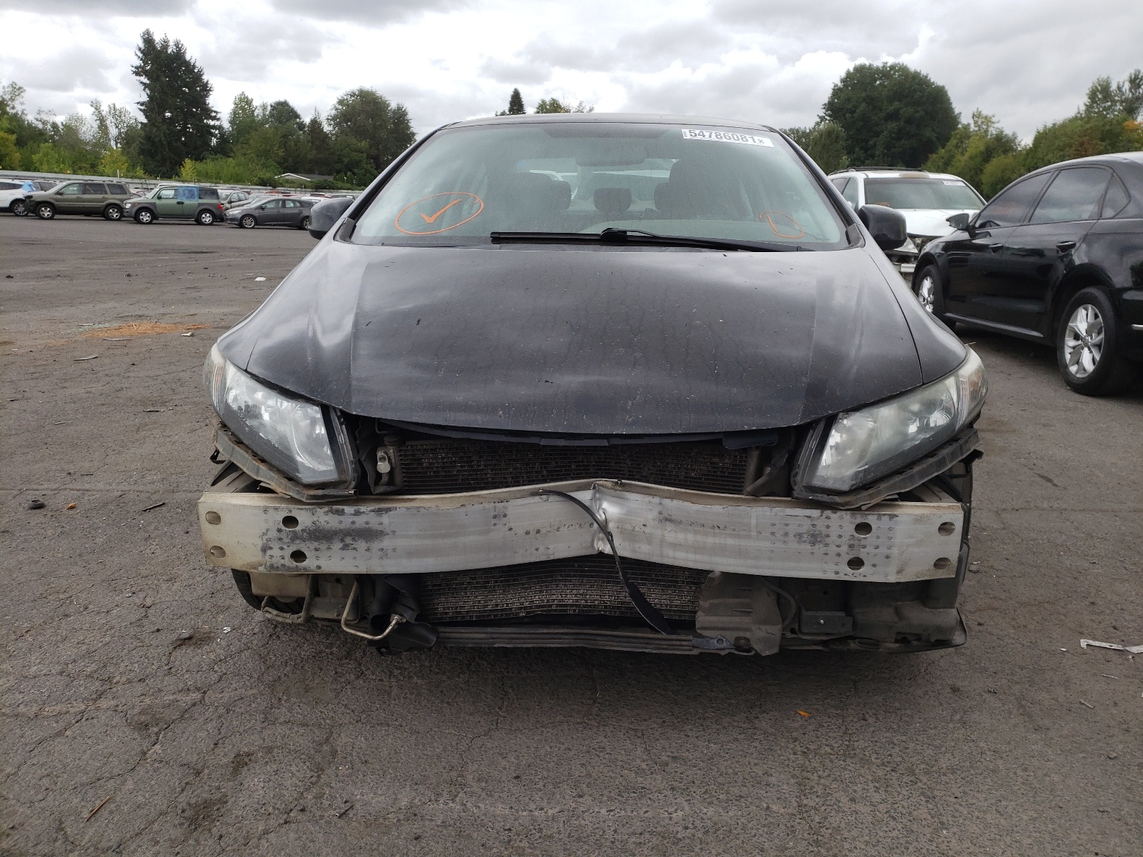 Photo 9 from auction – 2013 HONDA CIVIC LX with VIN 2HGFB2F51DH560857
