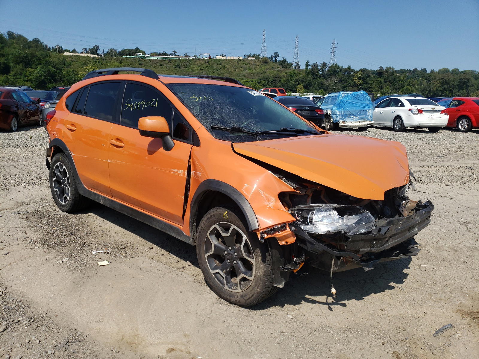 SUBARU XV CROSSTR 2014 with VIN JF2GPAVC7E8278097 - Photo from auction