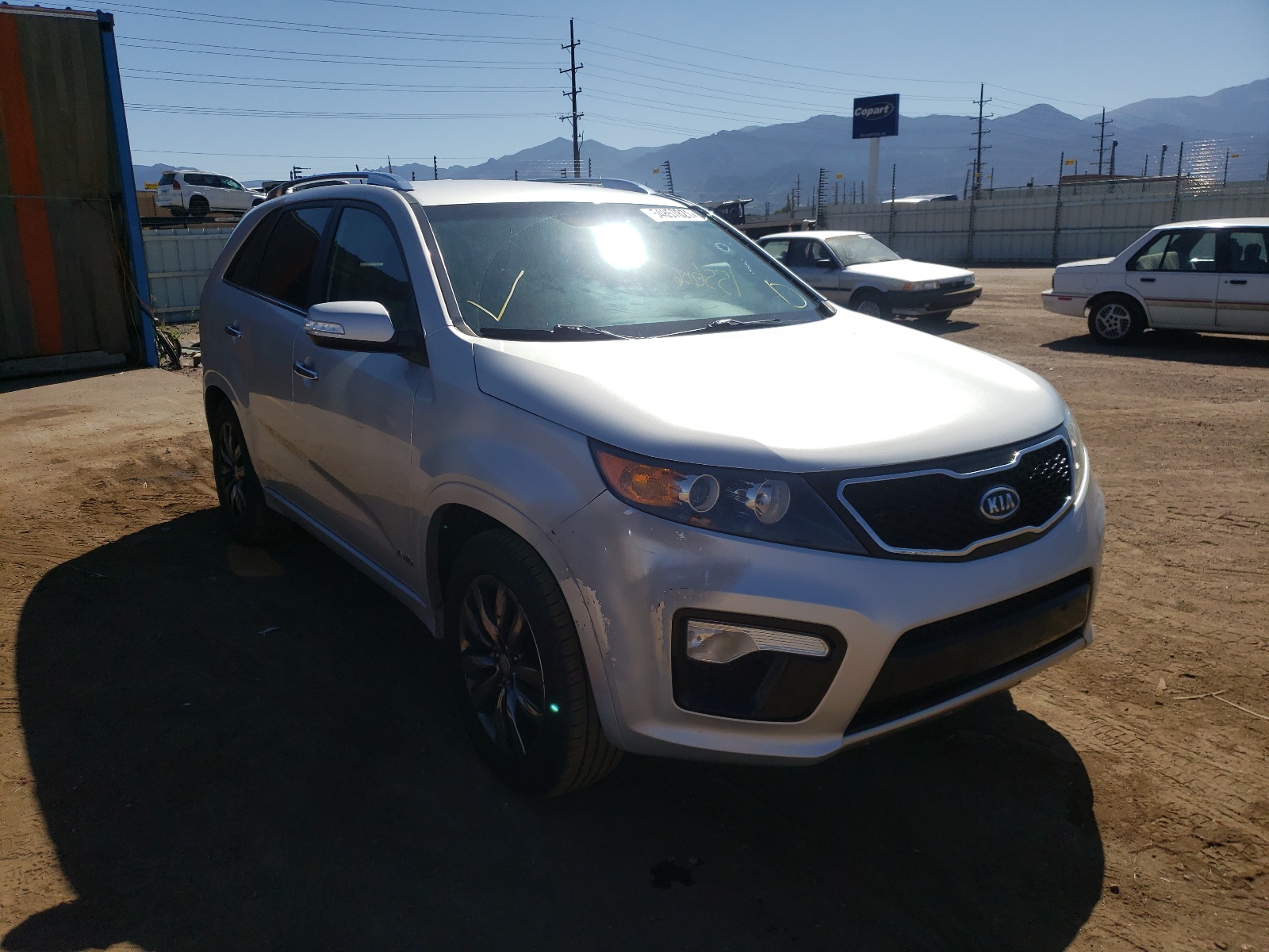 KIA SORENTO SX 2013 with VIN 5XYKWDA29DG313076 - Photo from auction