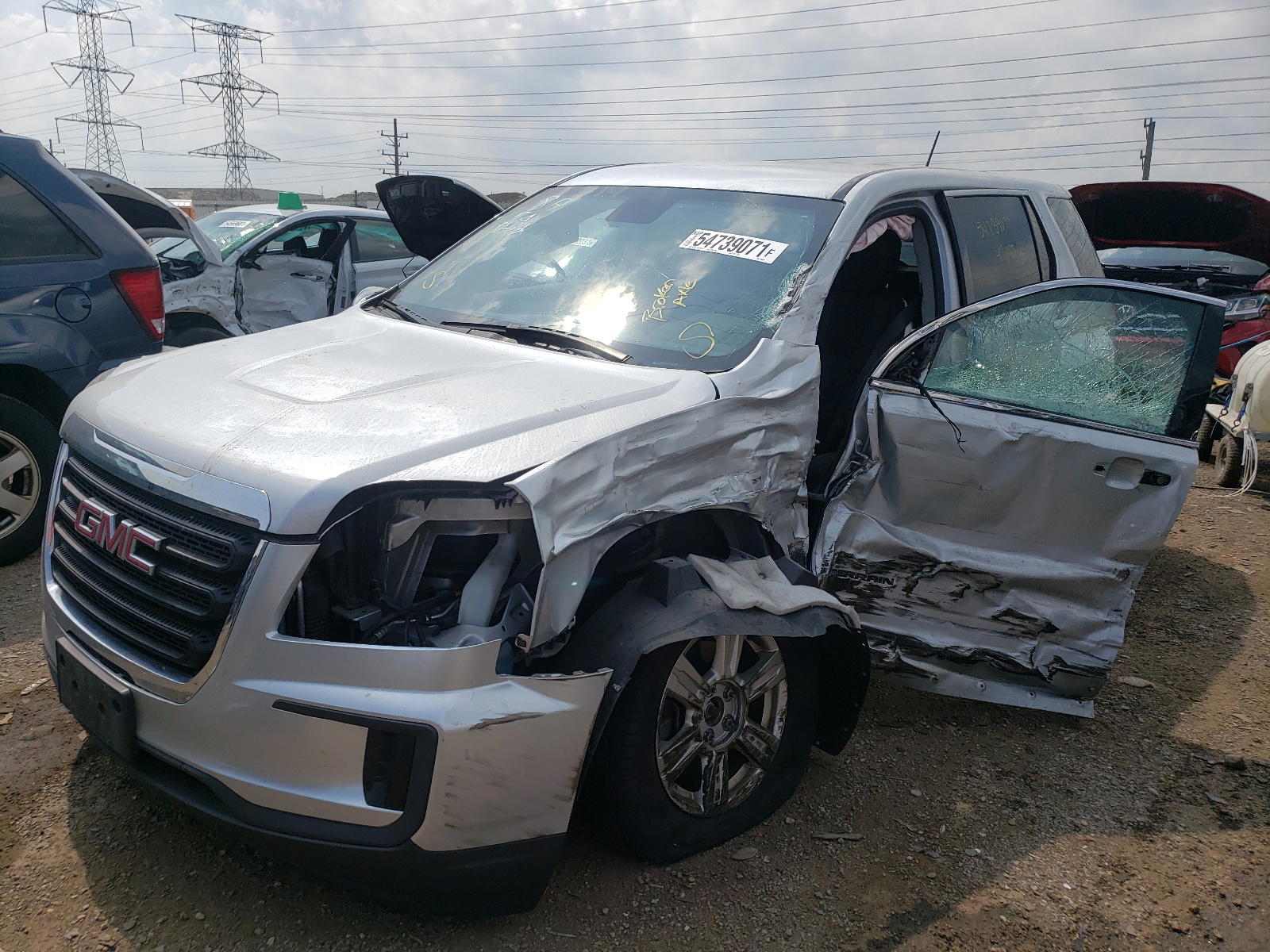 Photo 2 from auction – 2016 GMC TERRAIN SL with VIN 2GKALMEK1G6190099