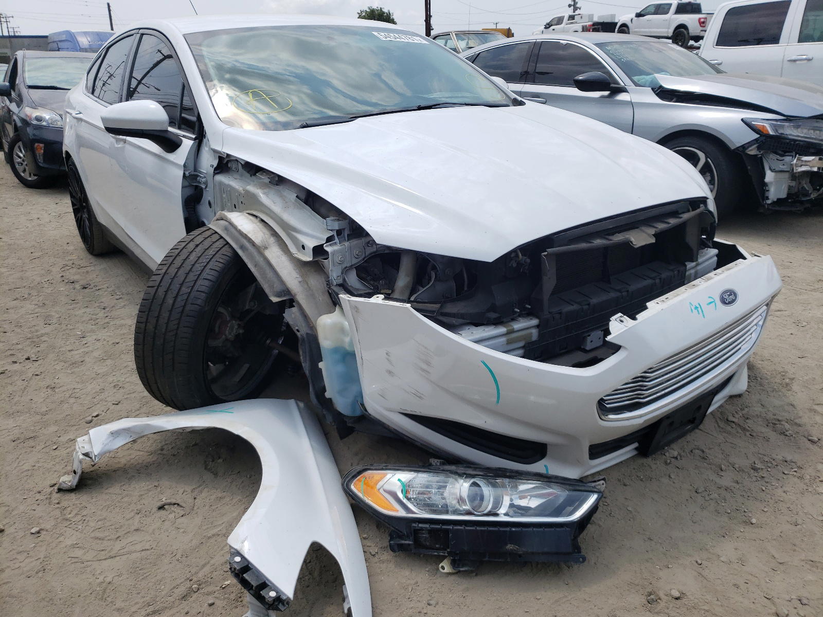 FORD FUSION S 2016 with VIN 3FA6P0G74GR367685 - Photo from auction