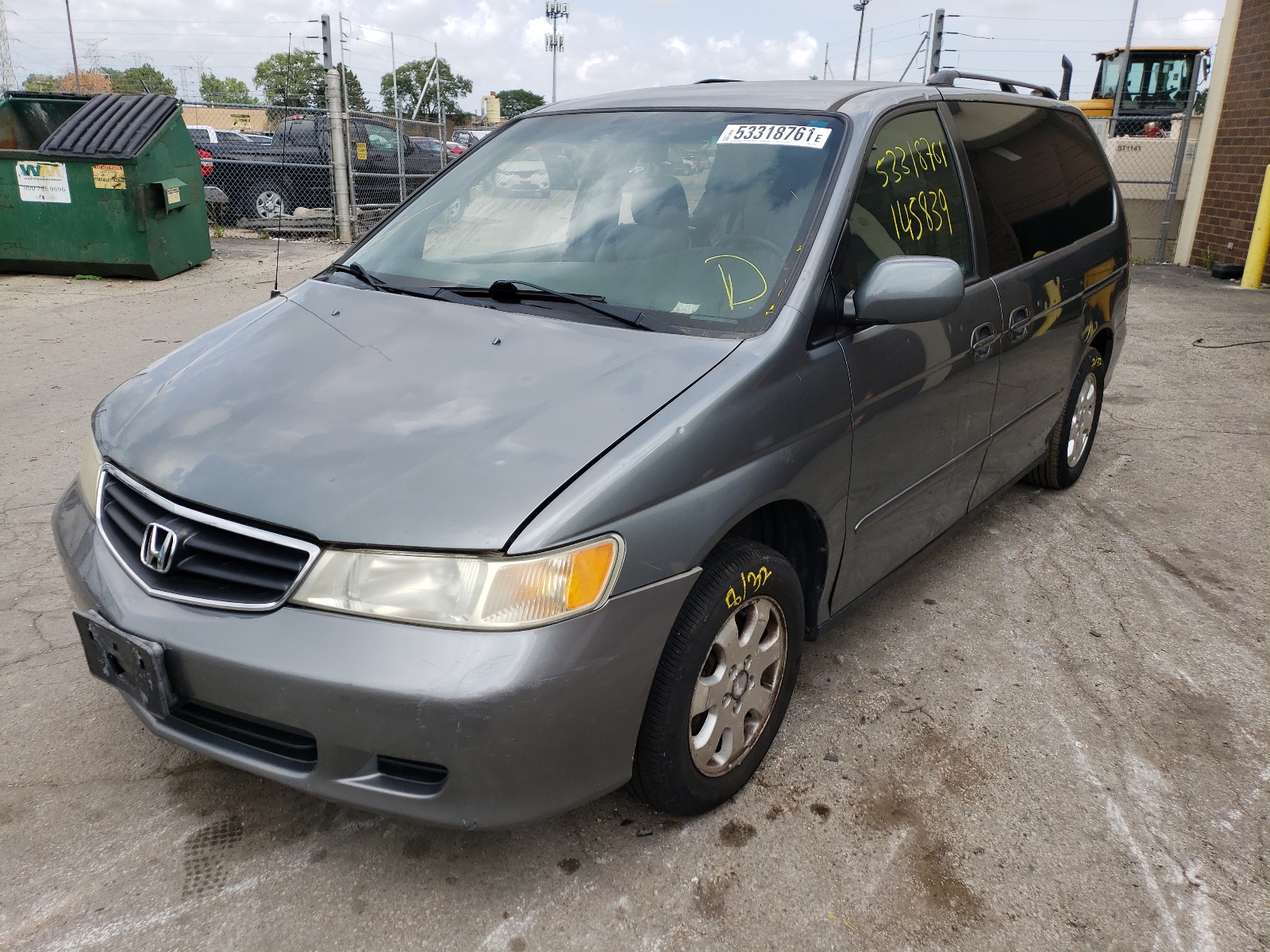 Фото 2 с аукциона – 2002 HONDA ODYSSEY EX с VIN 5FNRL189X2B024561