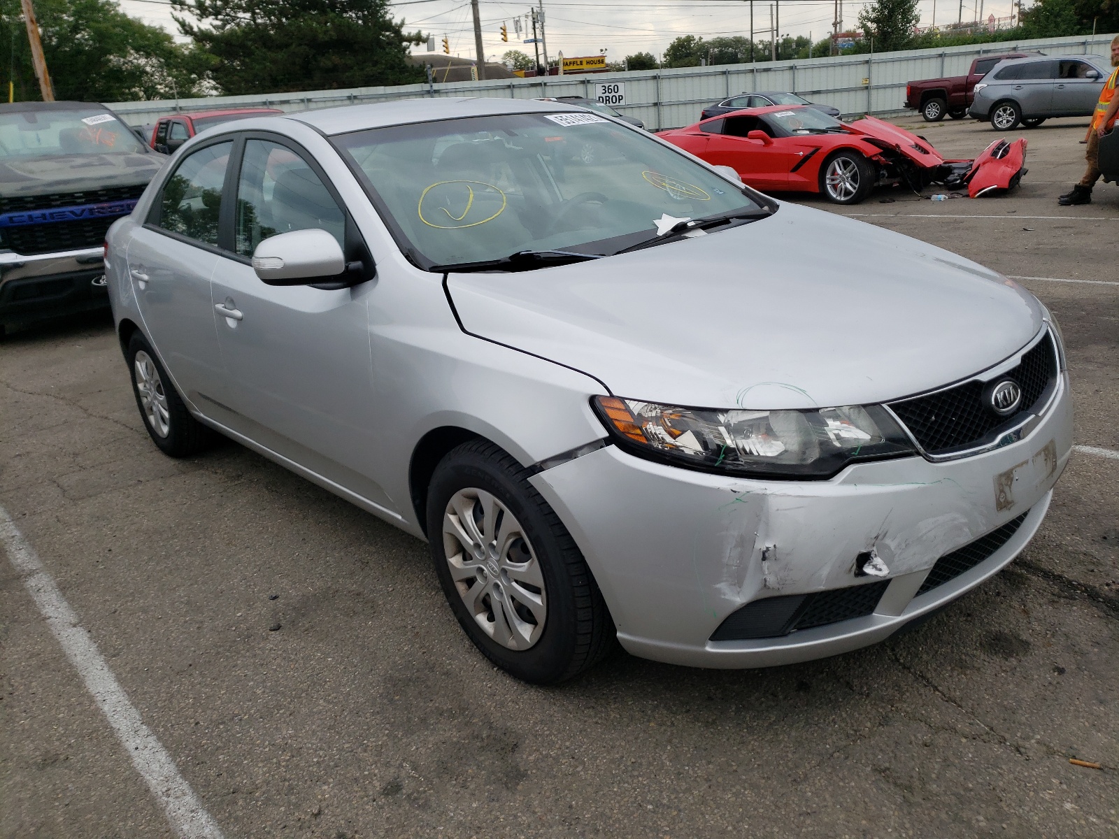 KIA FORTE EX 2010 with VIN KNAFU4A21A5063017 - Photo from auction