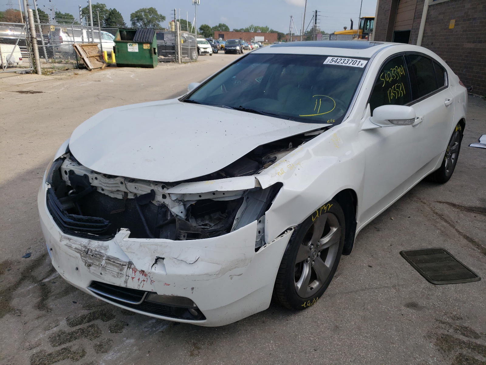 Photo 2 from auction – 2012 ACURA TL with VIN 19UUA9F54CA004168