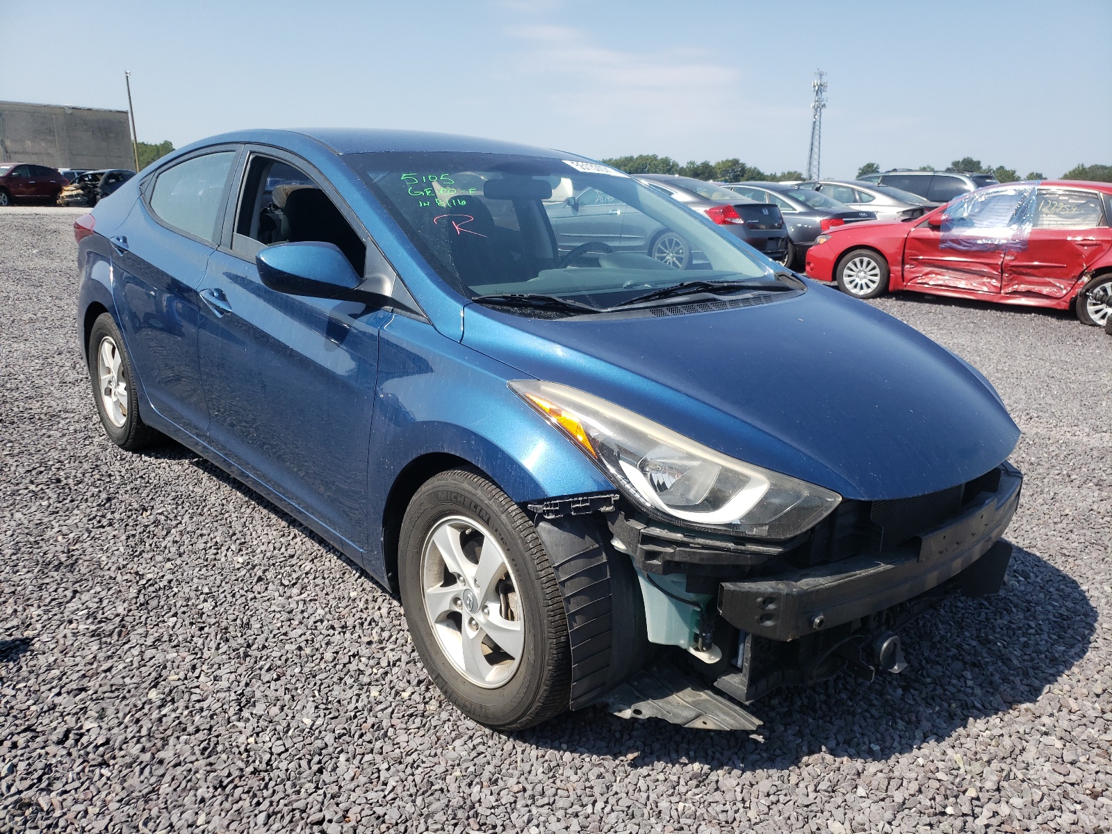 HYUNDAI ELANTRA SE 2014 with VIN KMHDH4AE2EU193209 - Photo from auction
