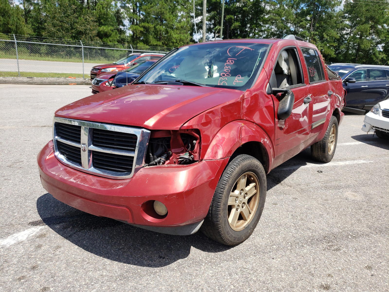 Photo 2 from auction – 2008 DODGE DURANGO SL with VIN 1D8HD48K78F159337