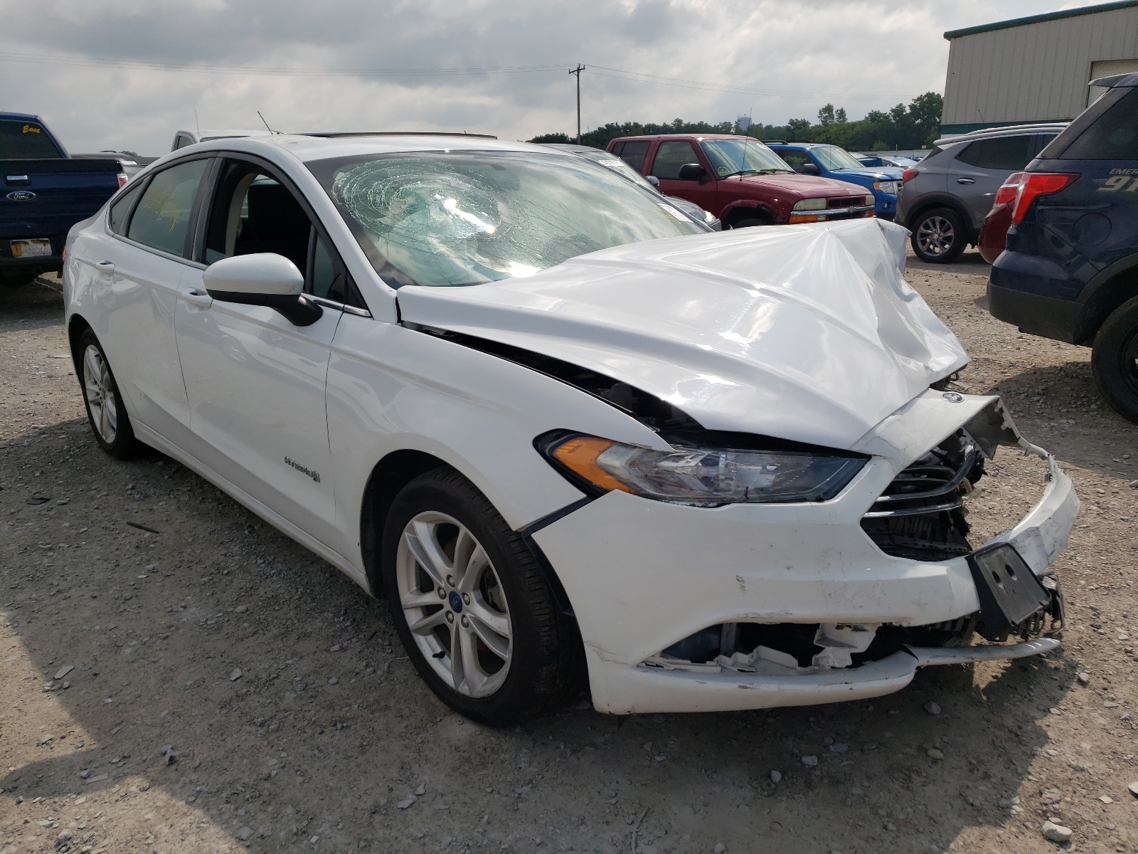 Photo 1 from auction – 2018 FORD FUSION SE with VIN 3FA6P0LU4JR242186