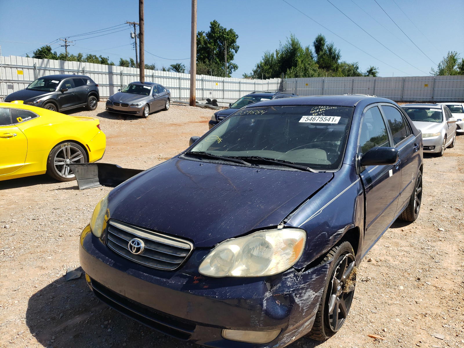 Photo 2 from auction – 2003 TOYOTA COROLLA CE with VIN JTDBR32E830039884