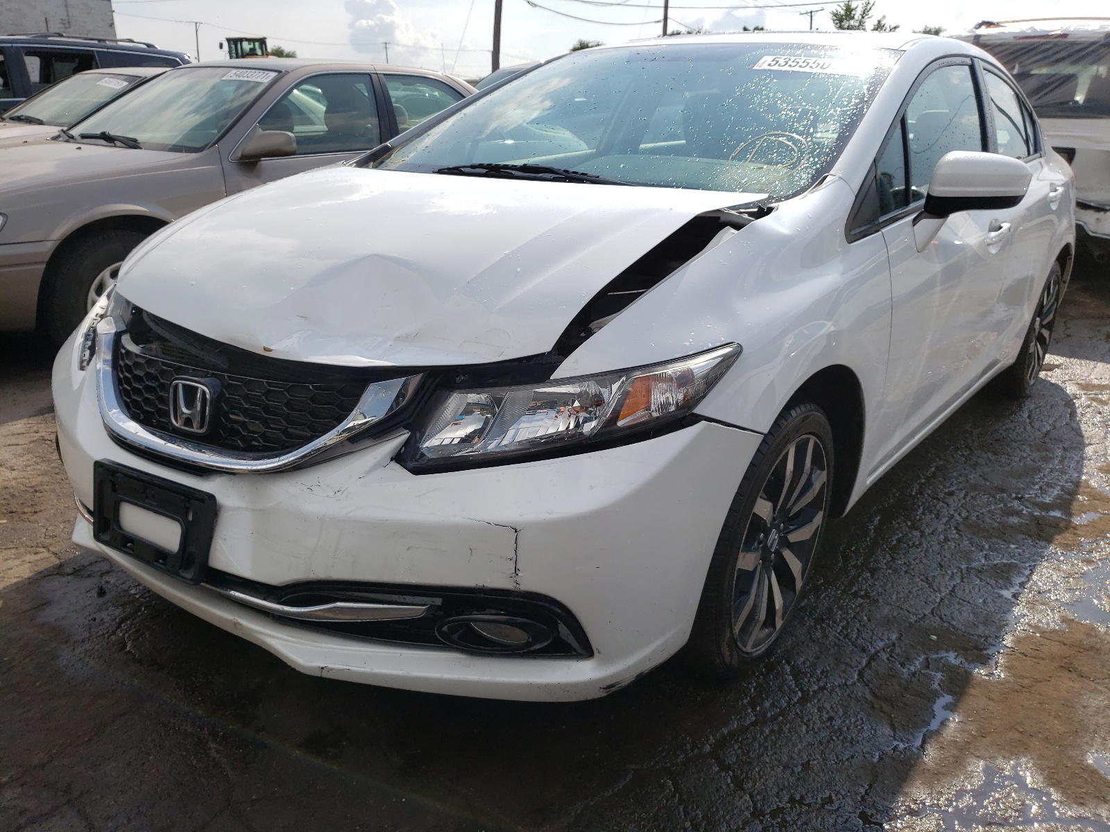 Photo 2 from auction – 2014 HONDA CIVIC EXL with VIN 19XFB2F98EE010053