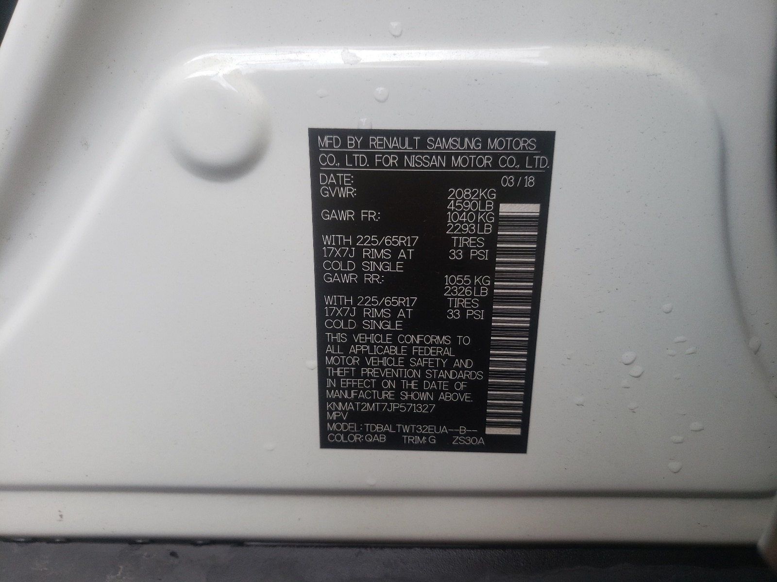 Zdjęcie 10 z aukcji – 2018 NISSAN ROGUE S z VIN KNMAT2MT7JP571327