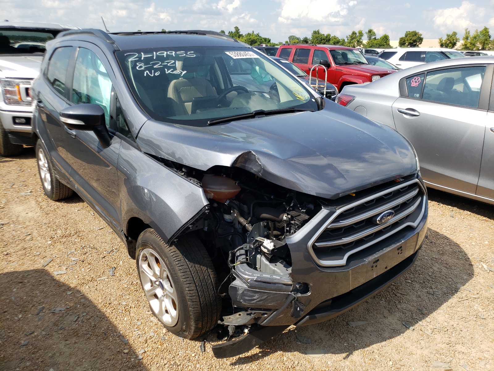FORD ECOSPORT S 2019 with VIN MAJ3S2GE4KC262275 - Photo from auction