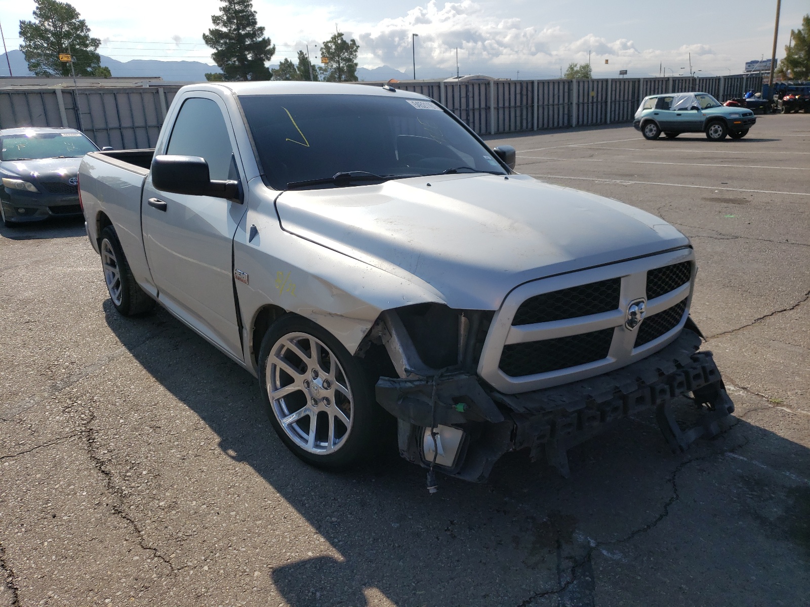 RAM 1500 ST 2014 with VIN 3C6JR6AT6EG101186 - Photo from auction