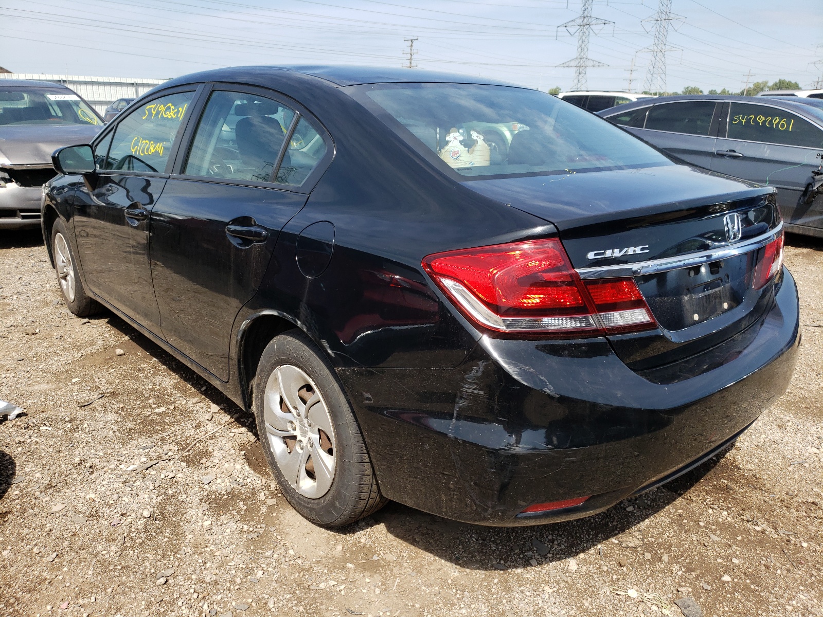 Photo 3 from auction – 2014 HONDA CIVIC LX with VIN 19XFB2F53EE050912