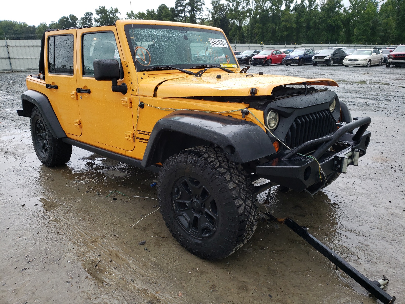 JEEP WRANGLER U 2012 with VIN 1C4BJWDG3CL129918 - Photo from auction