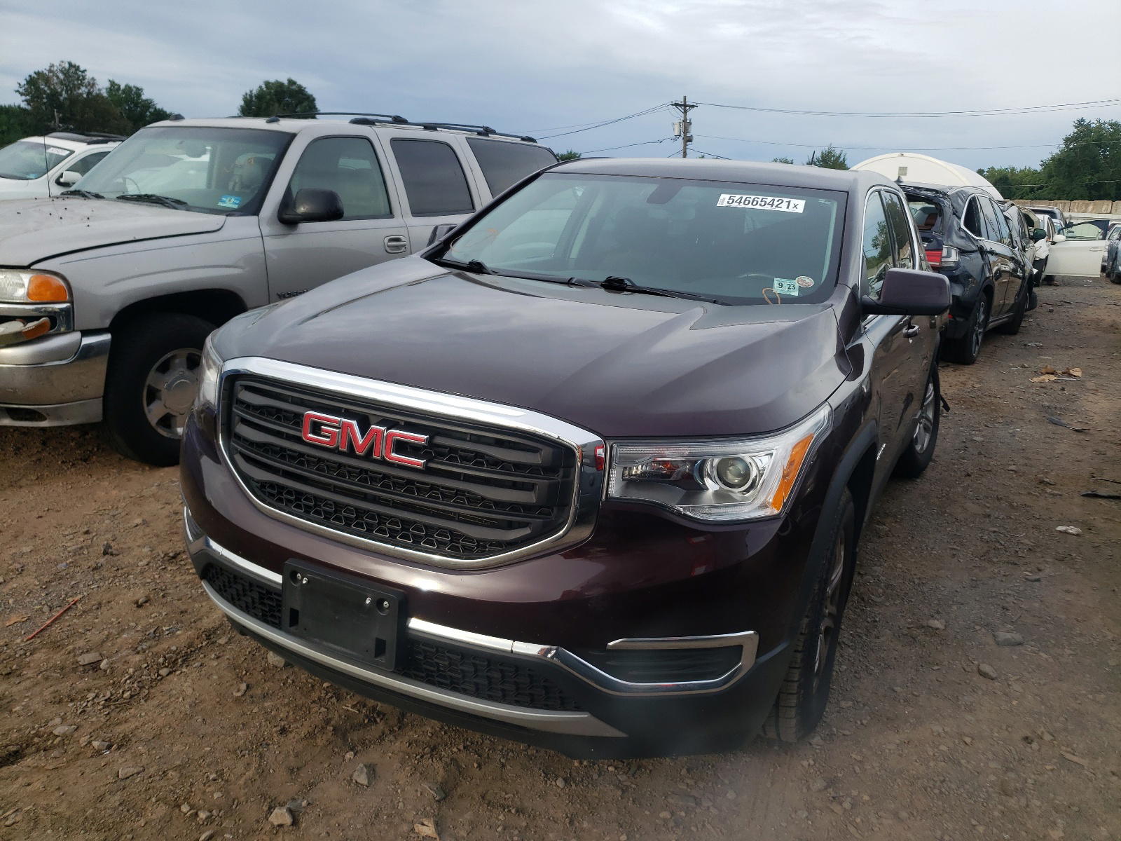 Photo 2 from auction – 2018 GMC ACADIA SLE with VIN 1GKKNRLS2JZ183382