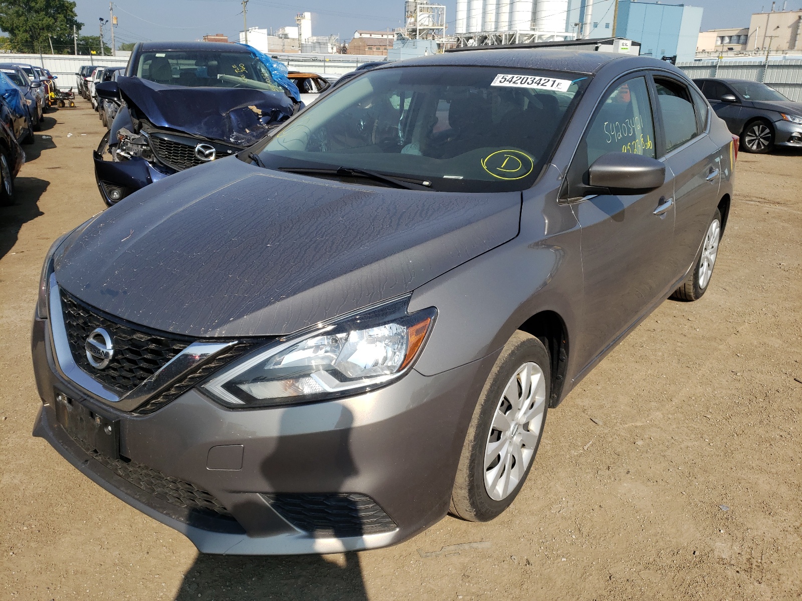 Photo 2 from auction – 2016 NISSAN SENTRA S with VIN 3N1AB7AP2GL651438