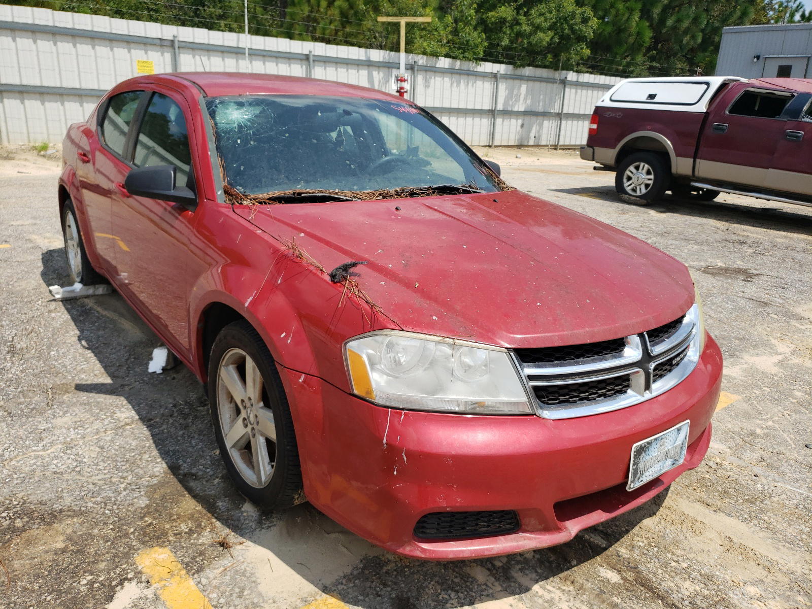 DODGE AVENGER SE 2013 with VIN 1C3CDZAB3DN618626 - Photo from auction