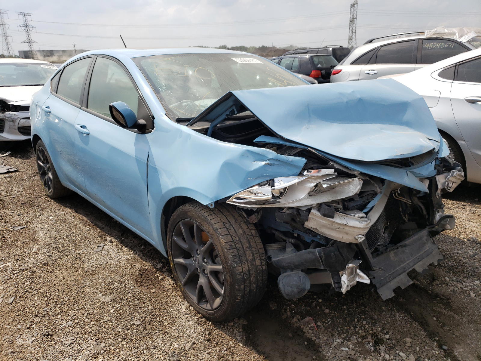 DODGE DART SXT 2013 with VIN 1C3CDFBA0DD199189 - Photo from auction