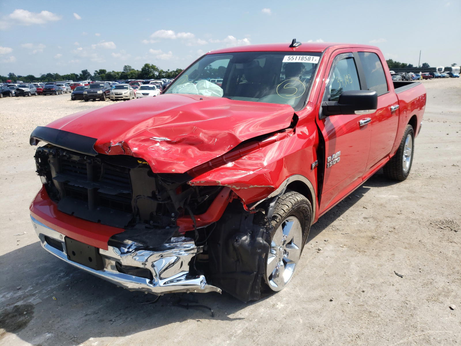 Photo 2 from auction – 2018 RAM 1500 SLT with VIN 3C6RR7LT2JG130880