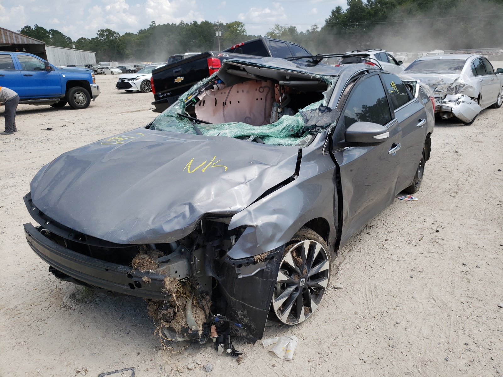 Photo 2 from auction – 2019 NISSAN SENTRA S with VIN 3N1AB7APXKY445554
