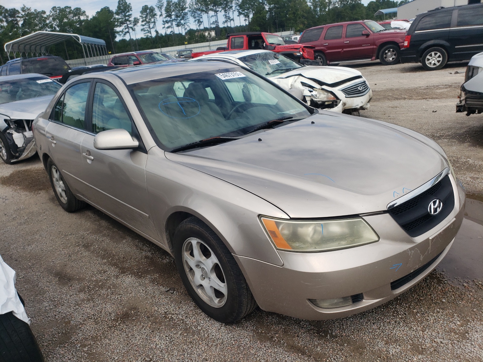 HYUNDAI SONOTA 2006 with VIN 5NPEU46F46H016422 - Photo from auction