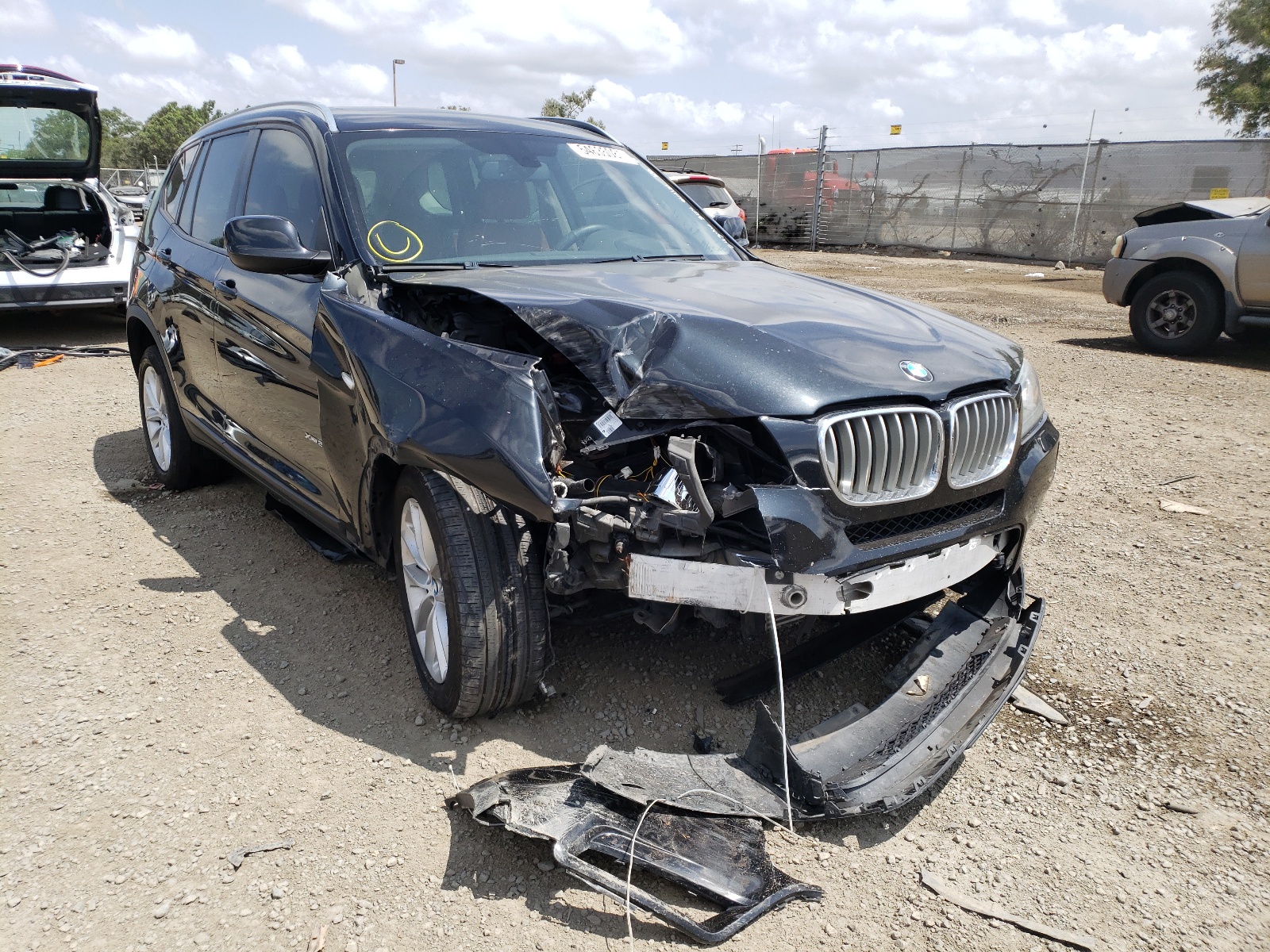 BMW X3 XDRIVE2 2014 with VIN 5UXWX9C58E0D42533 - Photo from auction