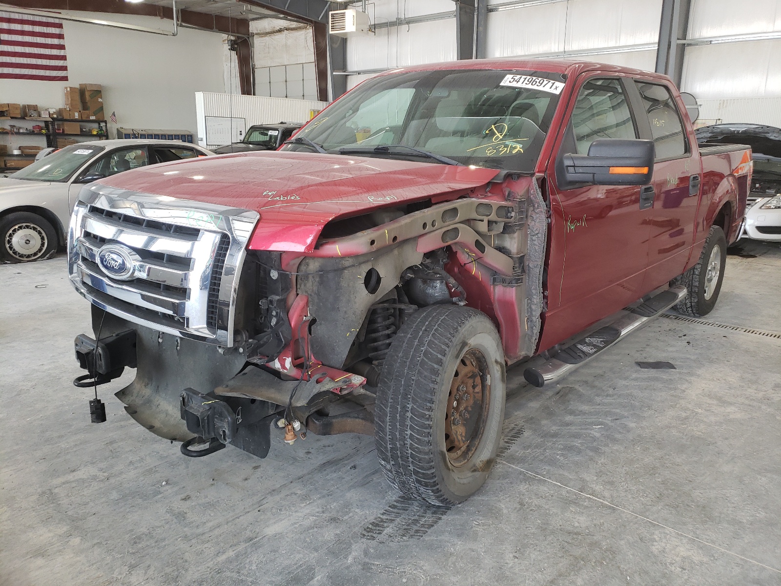 Photo 2 from auction – 2010 FORD F150 SUPER with VIN 1FTFW1EV9AFB48312