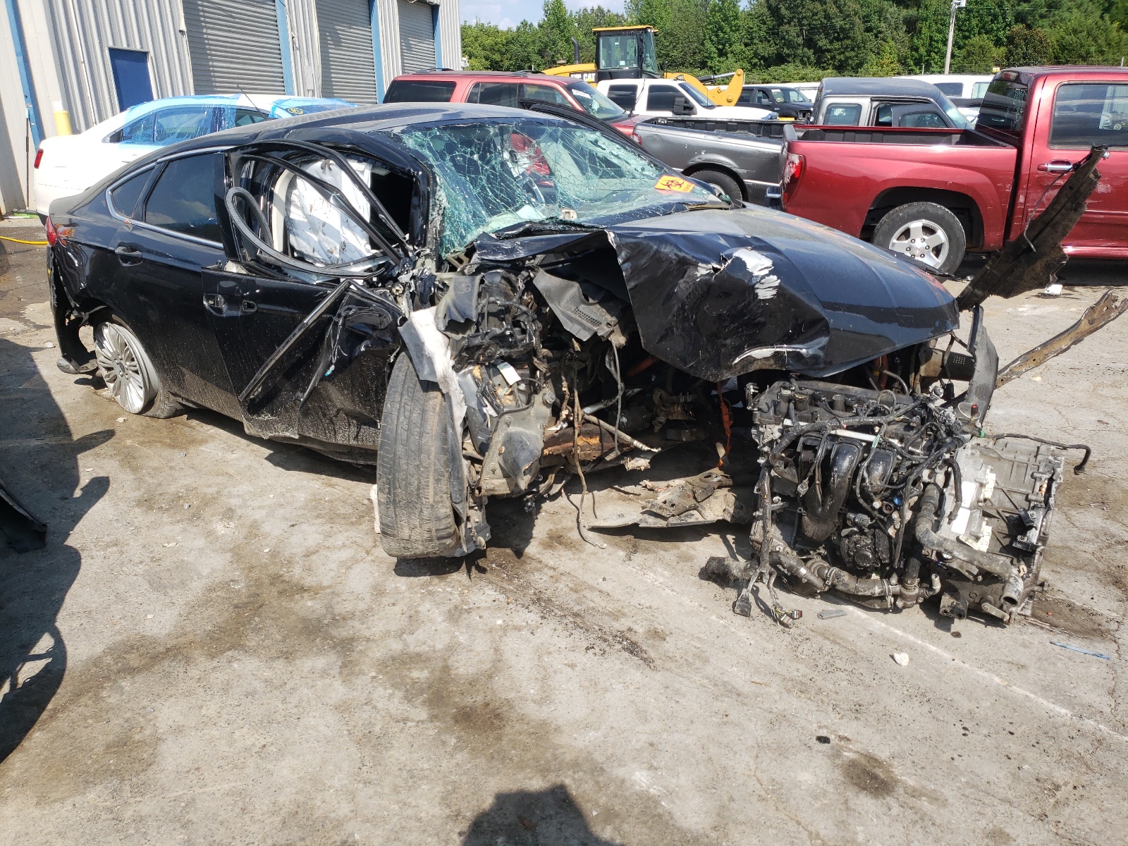 FORD FUSION SE 2015 with VIN 3FA6P0PU5FR307600 - Photo from auction