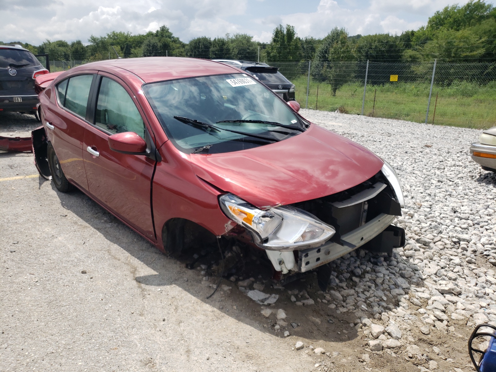 Photo 1 from auction – 2019 NISSAN VERSA S with VIN 3N1CN7APXKL877042