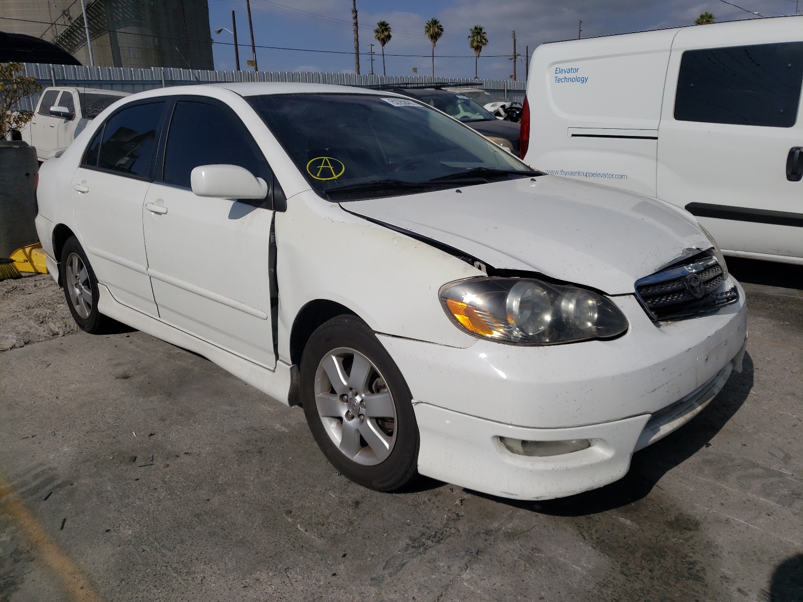 TOYOTA COROLLA CE 2007 with VIN 1NXBR32E27Z868122 - Photo from auction