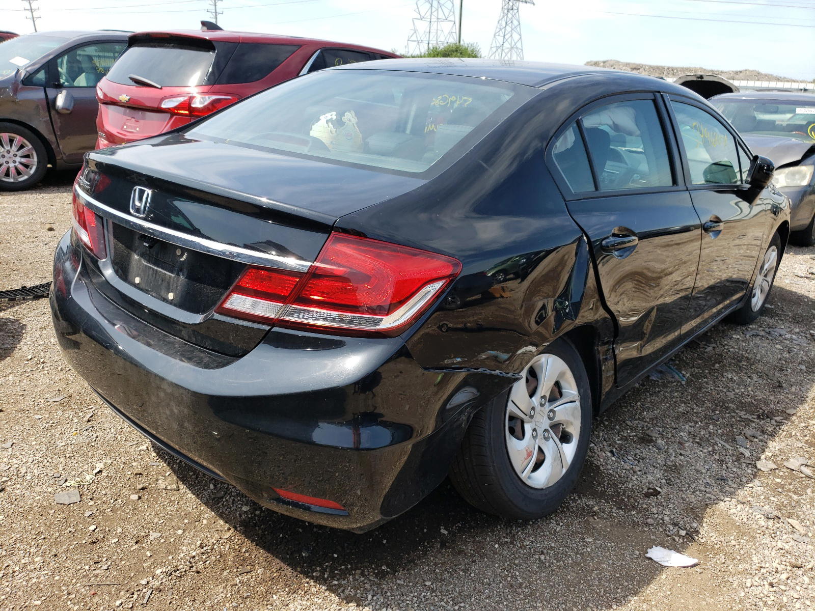 Photo 4 from auction – 2014 HONDA CIVIC LX with VIN 19XFB2F53EE050912