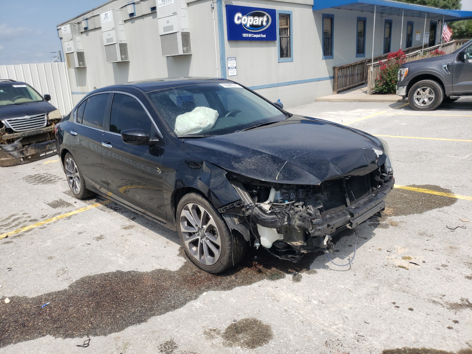 HONDA ACCORD SPO 2014 with VIN 1HGCR2F56EA099220 - Photo from auction