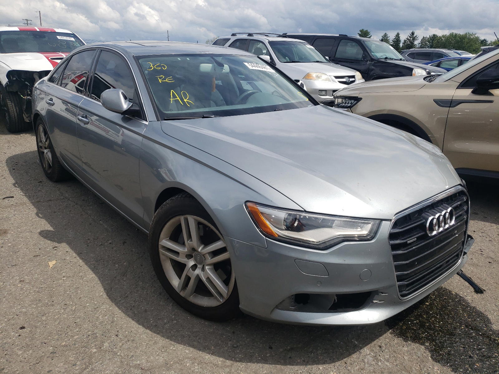 AUDI A6 PREMIUM 2014 with VIN WAUFMAFC0EN106591 - Photo from auction