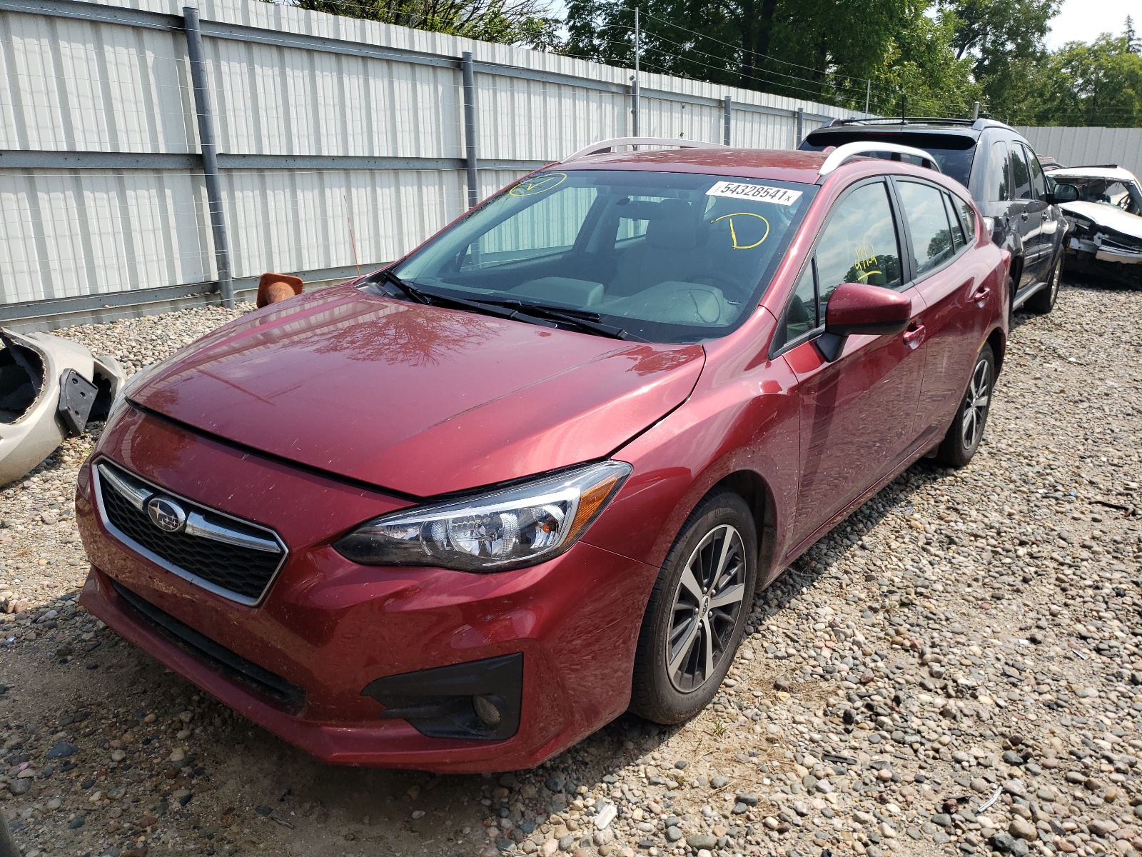 Photo 2 from auction – 2019 SUBARU IMPREZA PR with VIN 4S3GTAD60K3738439