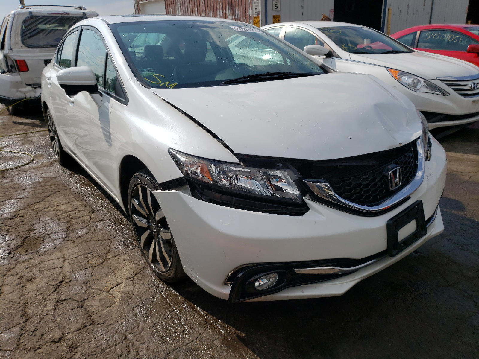 HONDA CIVIC EXL 2014 with VIN 19XFB2F98EE010053 - Photo from auction