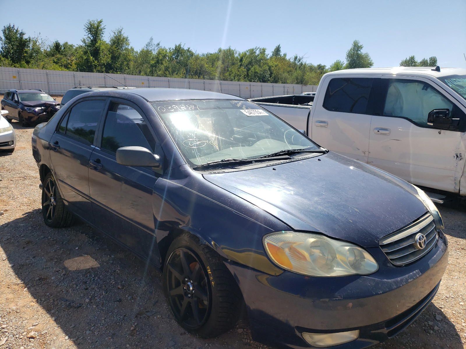 TOYOTA COROLLA CE 2003 with VIN JTDBR32E830039884 - Photo from auction