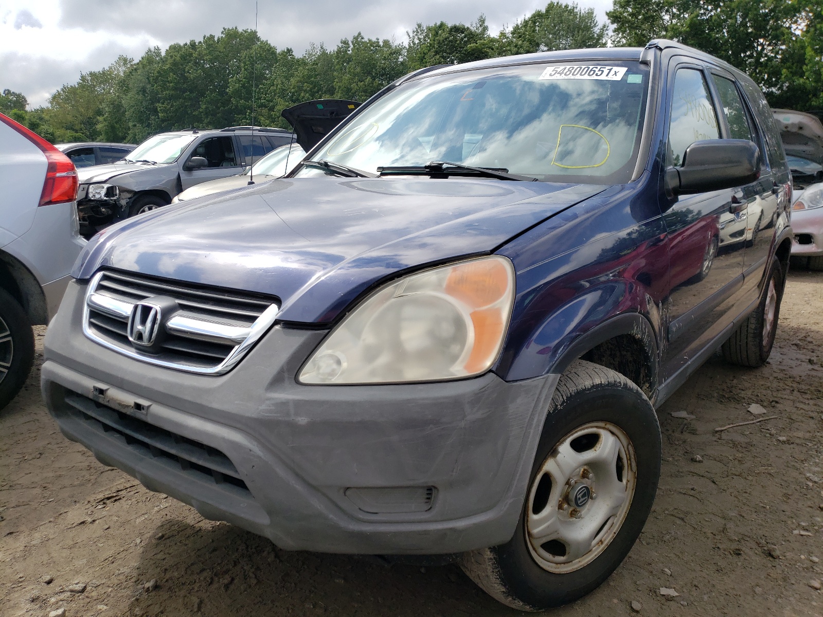 Photo 2 from auction – 2002 HONDA CR-V LX with VIN JHLRD68432C016607