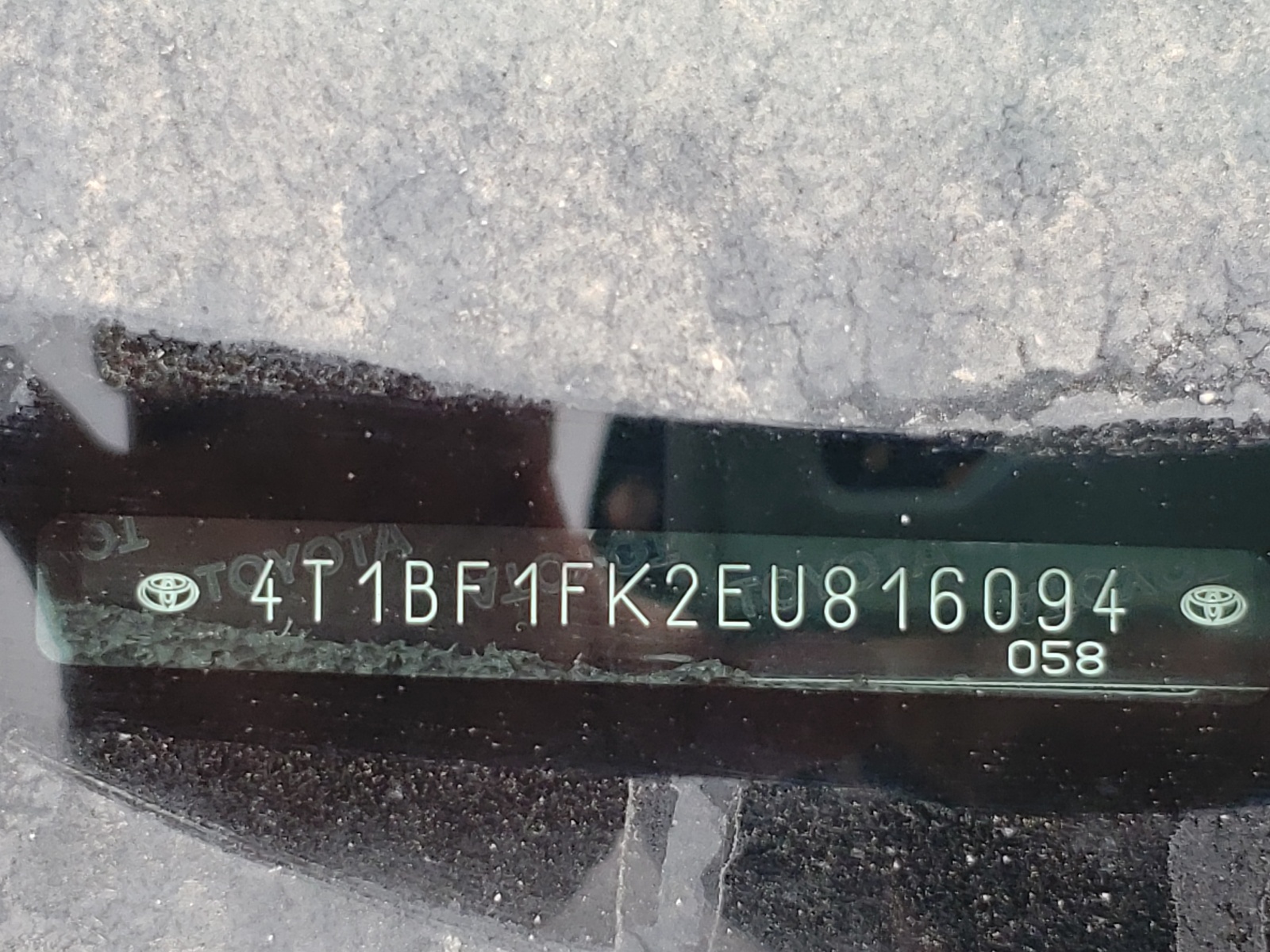 Photo 10 from auction – 2014 TOYOTA CAMRY L with VIN 4T1BF1FK2EU816094