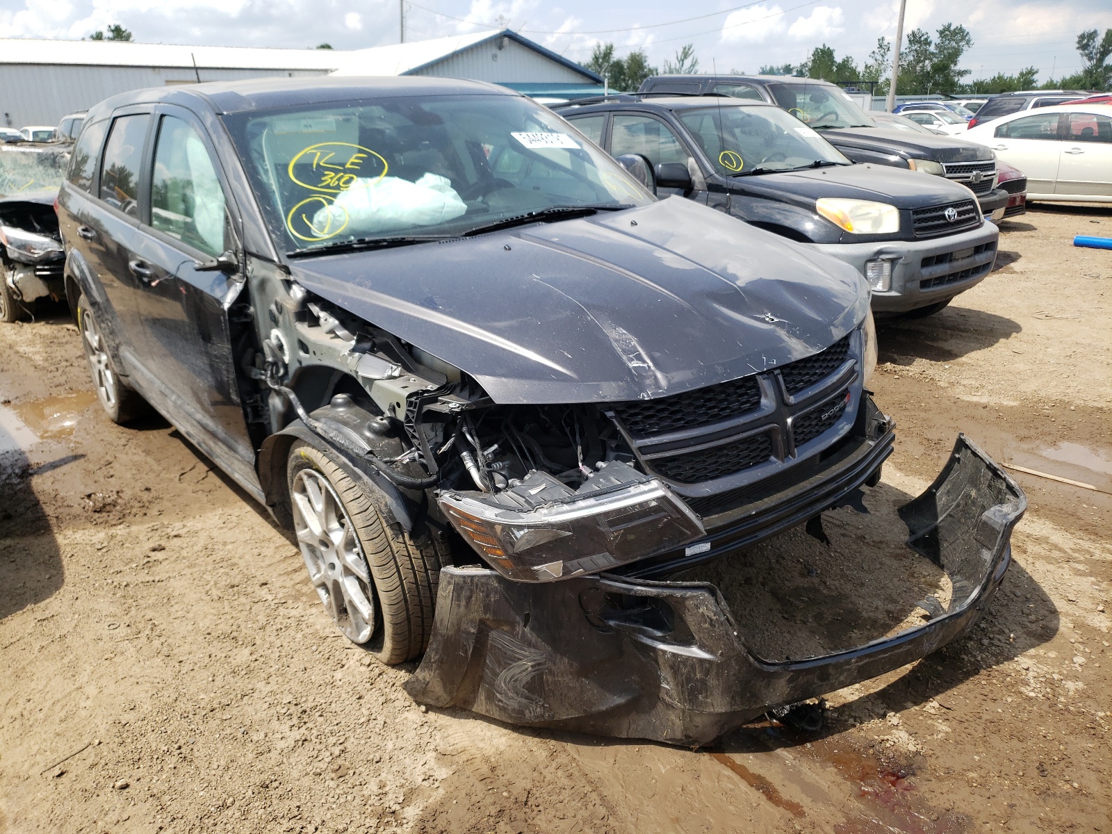 DODGE JOURNEY GT 2018 with VIN 3C4PDCEG3JT474636 - Photo from auction