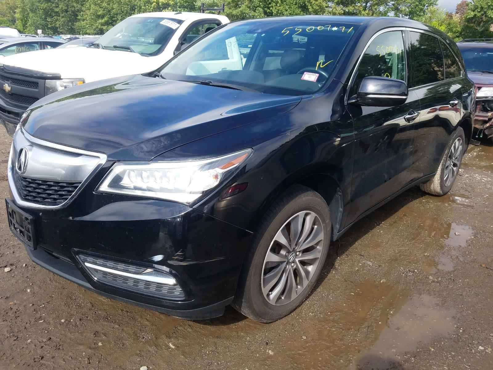 Photo 2 from auction – 2016 ACURA MDX TECHNO with VIN 5FRYD4H43GB062685