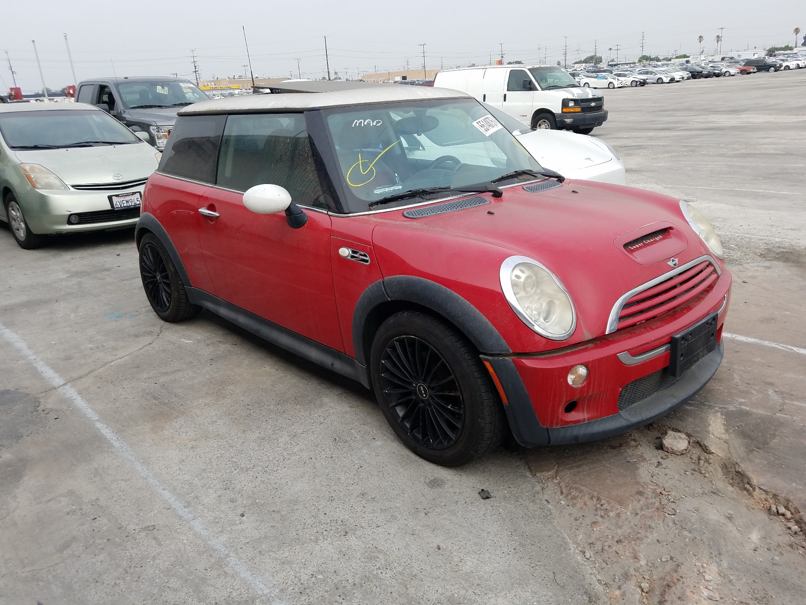 MINI COOPER S 2006 with VIN WMWRE33566TJ38244 - Photo from auction