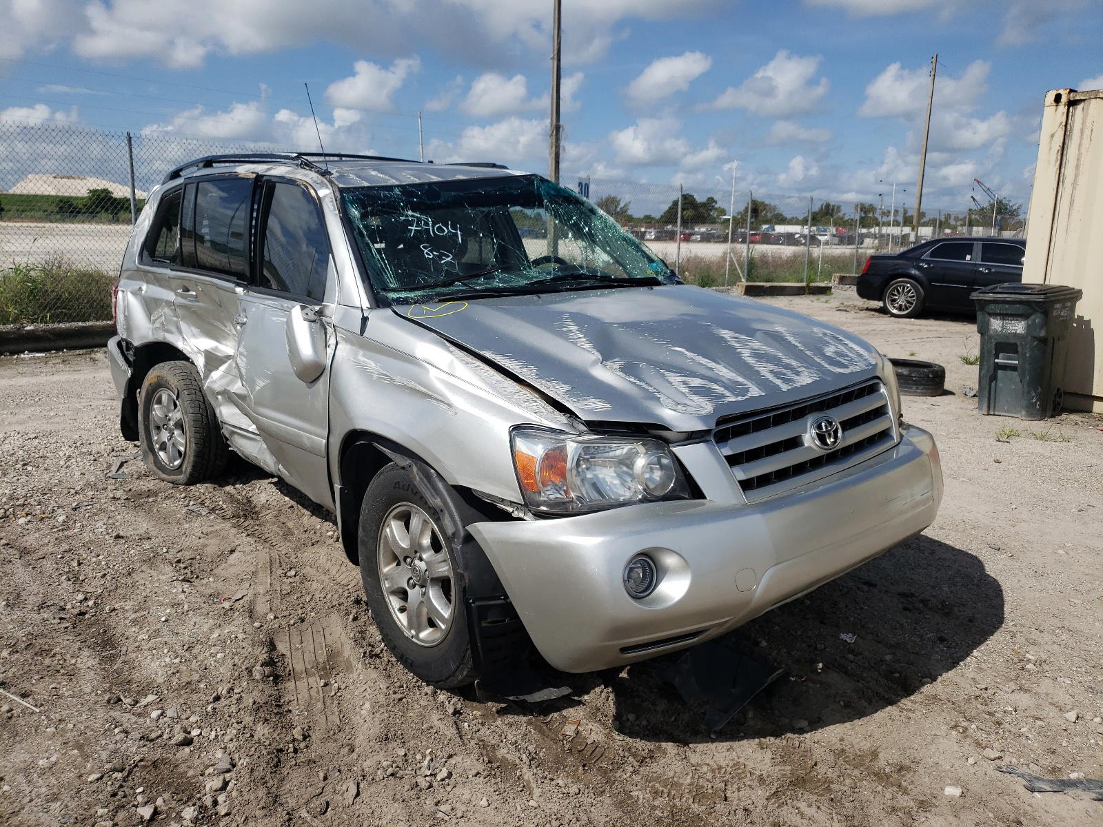 TOYOTA HIGHLANDER 2007 with VIN JTEEP21AX70187404 - Photo from auction