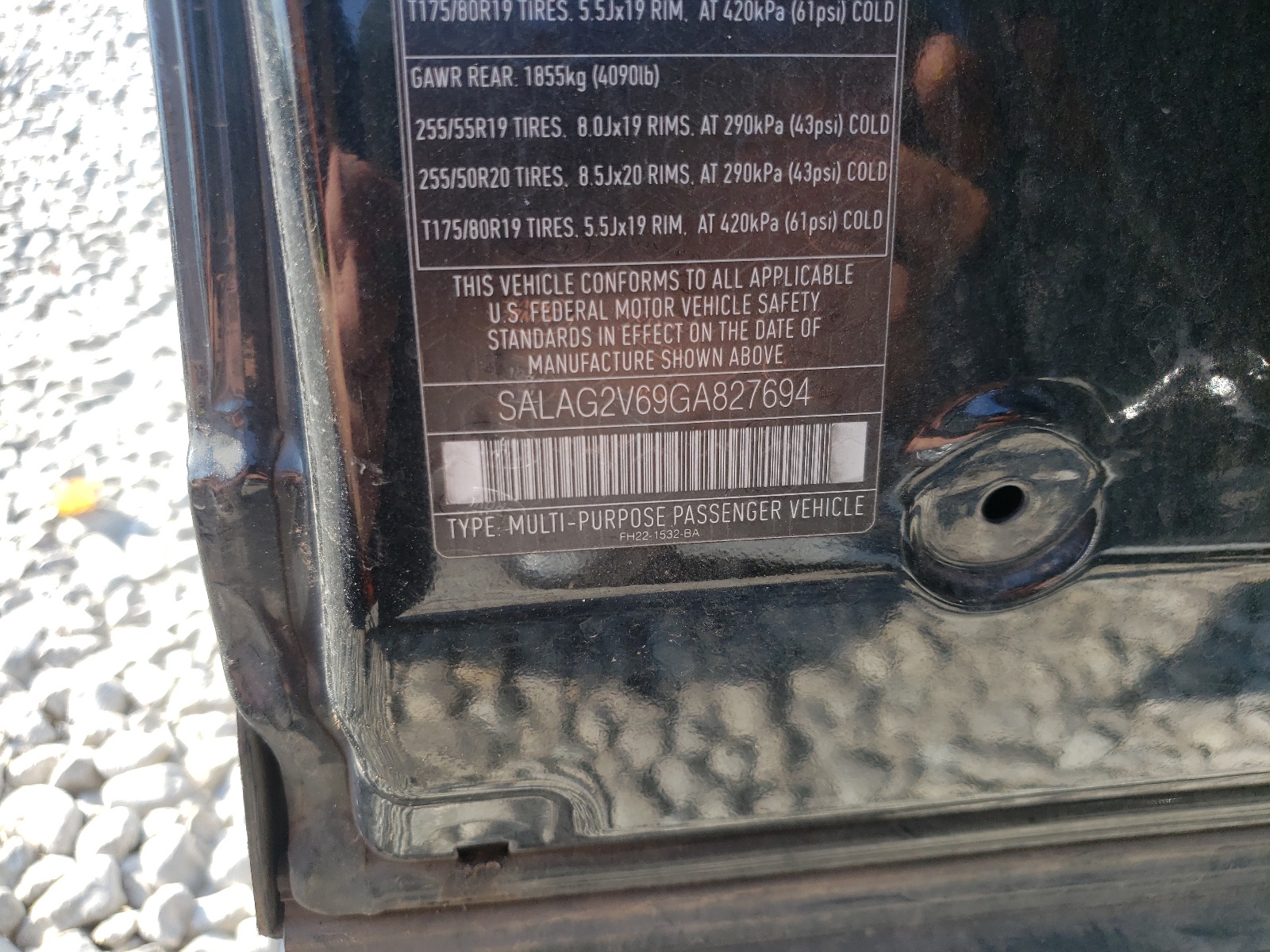 Photo 10 from auction – 2016 LAND ROVER LR4 HSE with VIN SALAG2V69GA827694