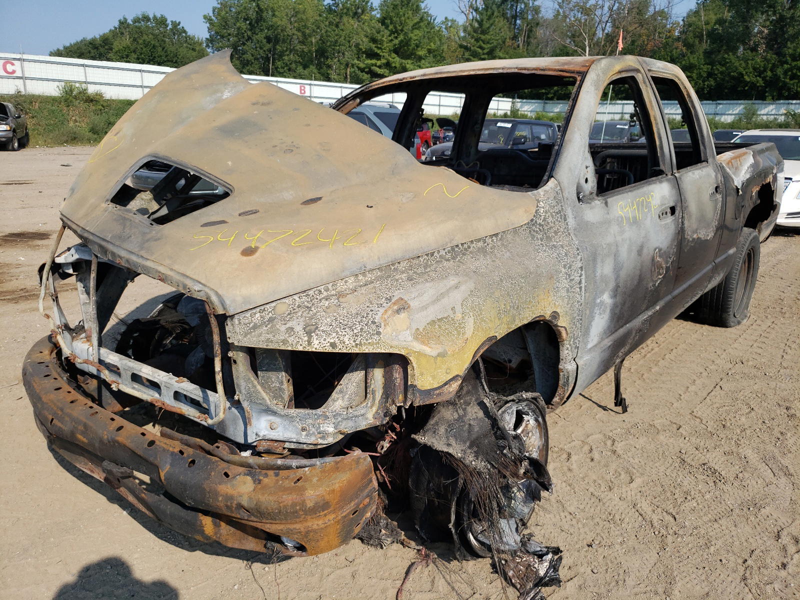 Photo 2 from auction – 2003 DODGE RAM 1500 S with VIN 1D7HU18D43S245452
