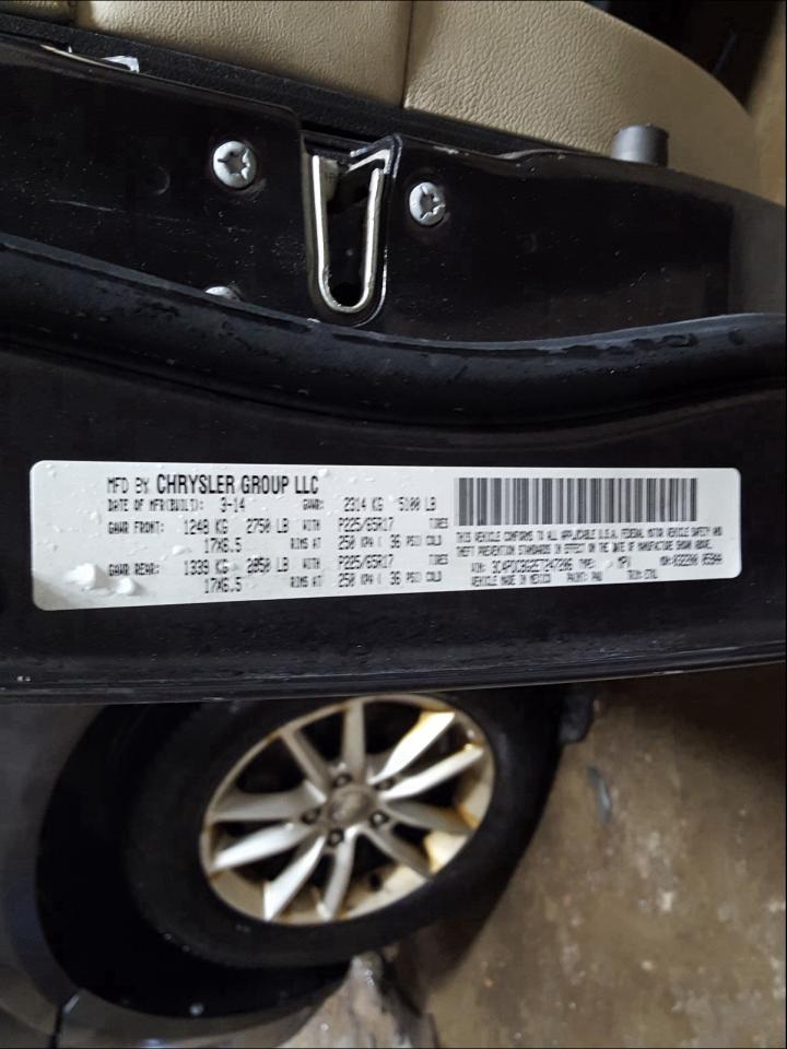 Photo 10 from auction – 2014 DODGE JOURNEY SX with VIN 3C4PDCBG2ET247206